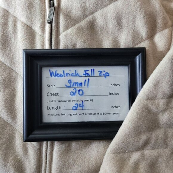 Woolrich Jacket Womens Small Quilted Full Zip Pockets Vanilla Heather 15601 - Picture 6 of 11